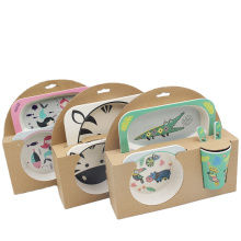 Vaisselle écologique en fibre de bambou 5pc pour enfants vaisselle coréenne pour enfants